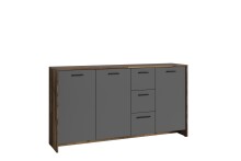 Sideboard >BEN< in Old-Wood-Optik/Anthrazit 153 x...