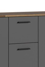 Sideboard >BEN< in Old-Wood-Optik/Anthrazit 153 x 83 x 35 cm (BxHxT)