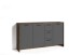 Sideboard >BEN< in Old-Wood-Optik/Anthrazit 153 x 83 x 35 cm (BxHxT)
