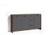 Sideboard >BEN< in Old-Wood-Optik/Anthrazit 153 x 83 x 35 cm (BxHxT)