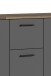 Sideboard >BEN< in Old-Wood-Optik/Anthrazit 153 x 83 x 35 cm (BxHxT)