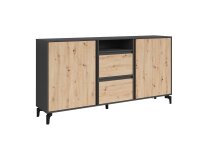 Sideboard >BLACKWOOD< in Eiche-Optik/Anthrazit 180...