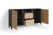 Sideboard >BLACKWOOD< in Eiche-Optik/Anthrazit 180 x 92 x 38 cm (BxHxT)