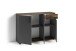 Kommode >JAKOB< in Anthrazit/Old-Wood-Optik 110 x 83,5 x 35,5 cm (BxHxT)