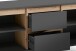 TV-Board >VALENTIN< in Anthrazit/Eiche-Optik 160 x 55 x 38 cm (BxHxT)