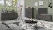 TV-Board >VALENTIN< in Anthrazit/Eiche-Optik 160 x 55 x 38 cm (BxHxT)