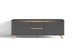 TV-Board >VALENTIN< in Anthrazit/Eiche-Optik 160 x 55 x 38 cm (BxHxT)