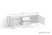 TV-Board >VALENTIN< in Anthrazit/Eiche-Optik 160 x 55 x 38 cm (BxHxT)