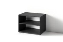 TV-Stand >VICTORIA< in Schwarz 60 x 45 x 39 cm (BxHxT)