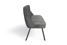 Bank >CALIFORNIA< in anthrazit aus Webstoff/Vintage-Velvet 180x88x63 cm (BxHxT)