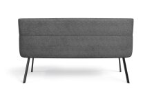 Bank >CALIFORNIA< in anthrazit aus Webstoff/Vintage-Velvet 180x88x63 cm (BxHxT)