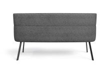 Bank >CALIFORNIA< in anthrazit aus Webstoff/Vintage-Velvet 180x88x63 cm (BxHxT)