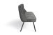 Bank >CALIFORNIA< in anthrazit aus Webstoff/Vintage-Velvet 180x88x63 cm (BxHxT)