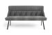 Bank >CALIFORNIA< in anthrazit aus Webstoff/Vintage-Velvet 180x88x63 cm (BxHxT)