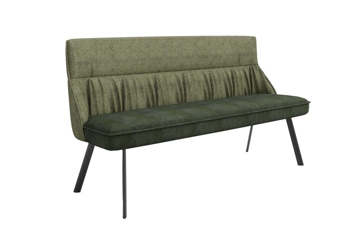 Bank >CALIFORNIA< in grün aus Webstoff/Vintage-Velvet 180 x 88 x 63 cm (BxHxT)
