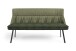 Bank >CALIFORNIA< in grün aus Webstoff/Vintage-Velvet 180 x 88 x 63 cm (BxHxT)