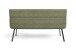 Bank >CALIFORNIA< in grün aus Webstoff/Vintage-Velvet 180 x 88 x 63 cm (BxHxT)