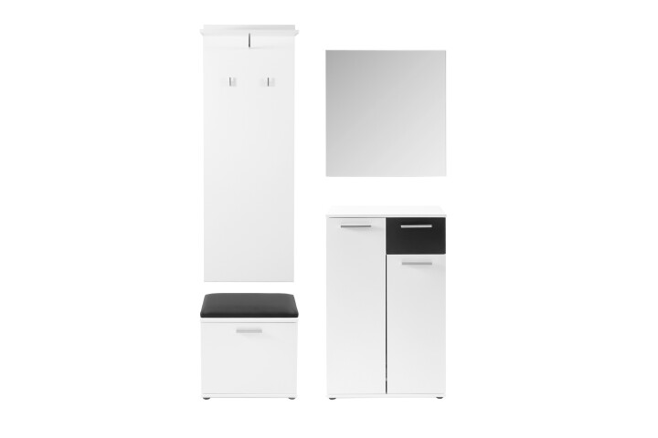 Spiegel >JAKOB< in Weiß 60 x 70 x 2 cm (BxHxT)