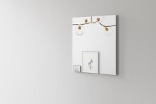 Spiegel >JAKOB< in Weiß 60 x 70 x 2 cm (BxHxT)