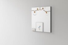 Spiegel >JAKOB< in Anthrazit 60 x 70 x 2 cm (BxHxT)