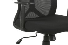 Chefsessel >BONE< in Schwarz 61,5 x 91-98,5 x 51,5 cm (BxHxT)