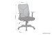 Chefsessel >BONE< in Schwarz/Ziegelrot 61,5 x 91-98,5 x 51,5 cm (BxHxT)