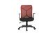 Chefsessel >BONE< in Schwarz/Ziegelrot 61,5 x 91-98,5 x 51,5 cm (BxHxT)