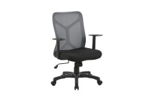 Chefsessel >BONE< in Schwarz/Grau 61,5 x 91-98,5 x...