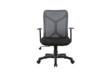 Chefsessel >BONE< in Schwarz/Grau 61,5 x 91-98,5 x...