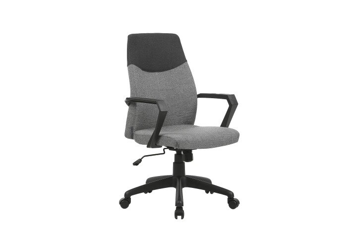 Chefsessel >EDGY< in Grau aus Webstoff 58 x 99-106,5 x 56 cm (BxHxT)