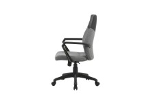 Chefsessel >EDGY< in Grau aus Webstoff 58 x 99-106,5 x 56 cm (BxHxT)