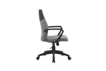Chefsessel >EDGY< in Grau aus Webstoff 58 x 99-106,5 x 56 cm (BxHxT)