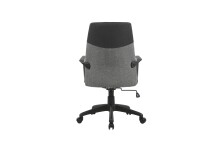 Chefsessel >EDGY< in Grau aus Webstoff 58 x 99-106,5 x 56 cm (BxHxT)