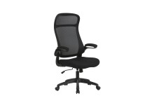 Chefsessel >FLOW< in Schwarz 62 x 114-122 x 61 cm...