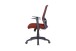 Chefsessel >LONG< in Ziegelrot aus Webstoff 52,5 x 95,5-103 x 60,5 cm (BxHxT)