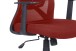 Chefsessel >LONG< in Ziegelrot aus Webstoff 52,5 x 95,5-103 x 60,5 cm (BxHxT)