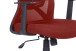 Chefsessel >LONG< in Ziegelrot aus Webstoff 52,5 x 95,5-103 x 60,5 cm (BxHxT)