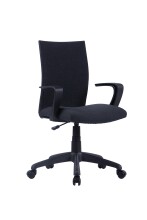 Chefsessel >SIT< in Schwarz aus Webstoff 55 x...