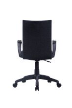 Chefsessel >SIT< in Schwarz aus Webstoff 55 x 86,5-94 x 58,5 cm (BxHxT)
