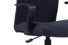 Chefsessel >SIT< in Schwarz aus Webstoff 55 x 86,5-94 x 58,5 cm (BxHxT)