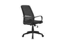 Chefsessel >SMESH< in Schwarz aus Mesh-Webstoff 58...