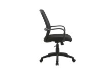 Chefsessel >SMESH< in Schwarz aus Mesh-Webstoff 58 x 98-105,5 x 59 cm (BxHxT)
