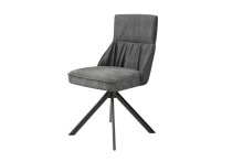 Stuhl >CALIFORNIA< 2er-Set in anthrazit aus Webstoff/Velvet 50x89x56 cm (BxHxT)