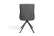 Stuhl >CALIFORNIA< 2er-Set in anthrazit aus Webstoff/Velvet 50x89x56 cm (BxHxT)