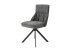 Stuhl >CALIFORNIA< 2er-Set in anthrazit aus Webstoff/Velvet 50x89x56 cm (BxHxT)