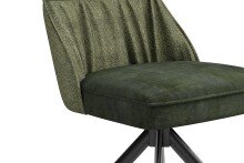 Stuhl >CALIFORNIA< 2er-Set in grün aus Webstoff/Velvet 50x89x56 cm (BxHxT)