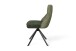 Stuhl >CALIFORNIA< 2er-Set in grün aus Webstoff/Velvet 50x89x56 cm (BxHxT)