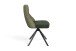 Stuhl >CALIFORNIA< 2er-Set in grün aus Webstoff/Velvet 50x89x56 cm (BxHxT)