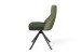 Stuhl >CALIFORNIA< 2er-Set in grün aus Webstoff/Velvet 50x89x56 cm (BxHxT)