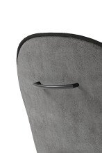 Stuhl >DALLAS< 2er-Set in Grau/Schwarz 63 x 87 x 56 cm (BxHxT)